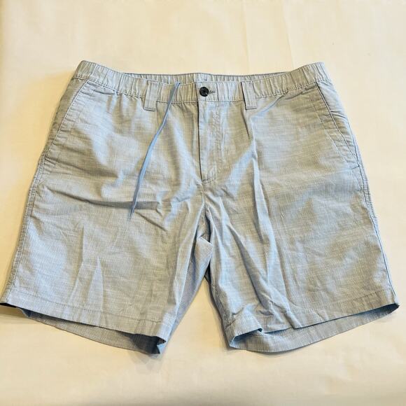 Roundtree & Yorke Other - Roundtree & Yorke Shorts Men 40” Straight Stretch Striped Light Blue White